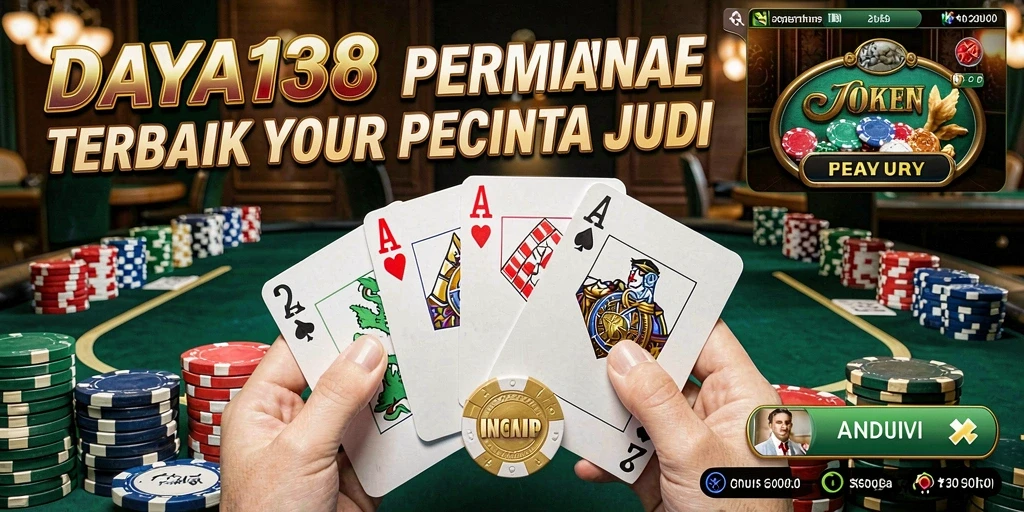 Tampilan gameplay seru dalam permainan Poker DAYA138.