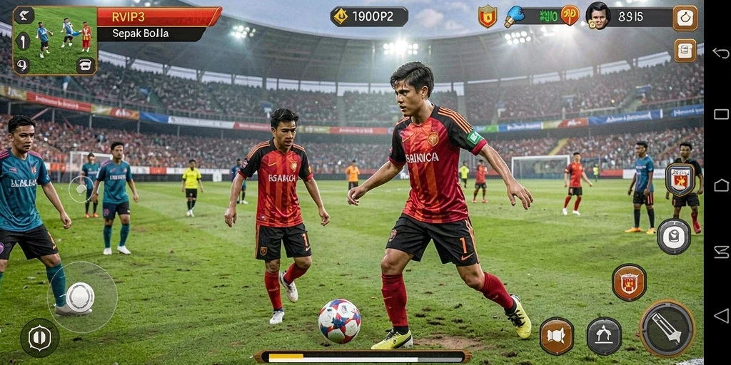 Tampilan gameplay yang mengesankan dari RVIP3 saat bertanding.