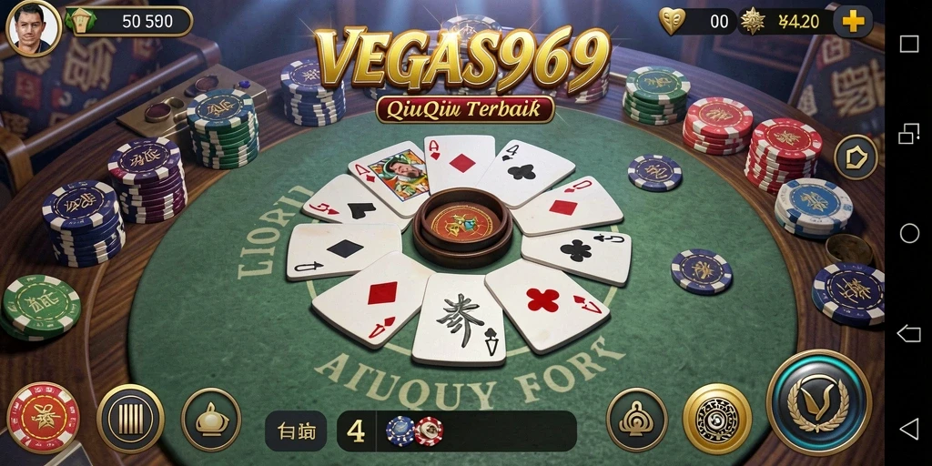 Tampilan menarik dan gameplay seru QiuQiu di VEGAS969.