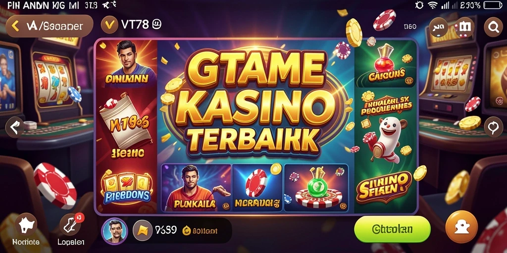 Screenshot utama VT789 menampilkan gameplay Kasino yang mengasyikkan.
