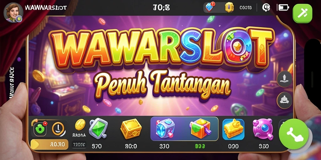 Tampilan gameplay seru WAWARSLOT, menampilkan aksi mencocokkan objek.